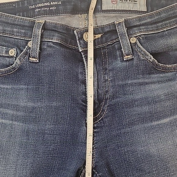 AG Womens The Legging Ankle super skinny ankle distressed Jeans Size 26 - Picture 6 of 8